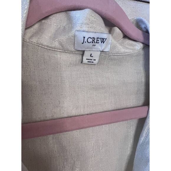 J. Crew Size Large Gold Tunic Shimmer Fun - Picture 4 of 6